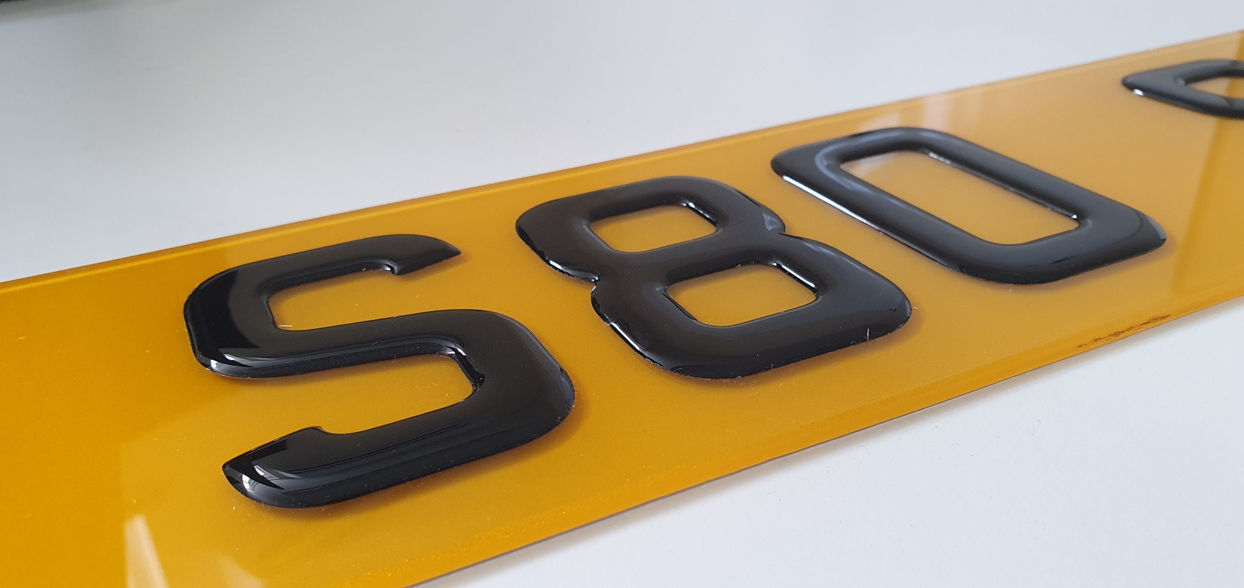 3D Gel Number Plates