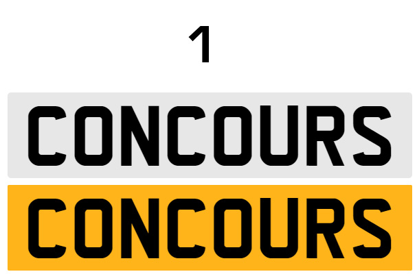 concours plates order online 2