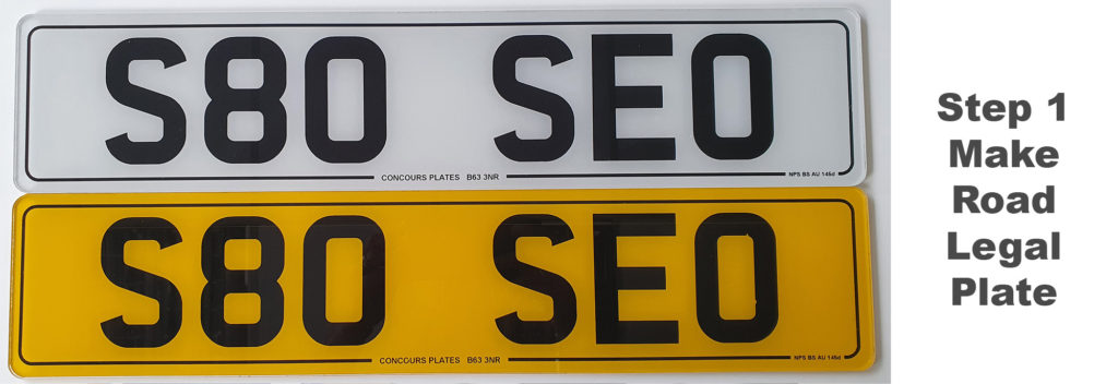 making road legal 3D 4D number plates 1