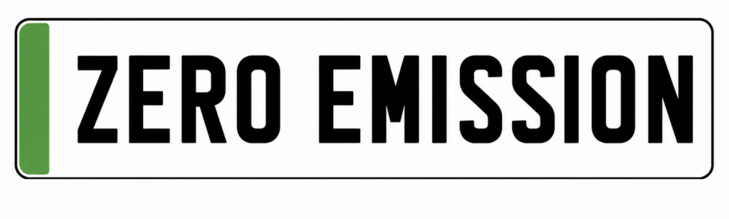 ZERO Emission Number Plates